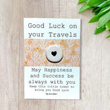 Good Luck On Your Travels, Ceramic Token & Card