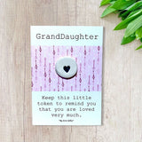Granddaughter, Ceramic Wish Token & Card