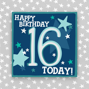 Happy Birthday 16 Today - Blue