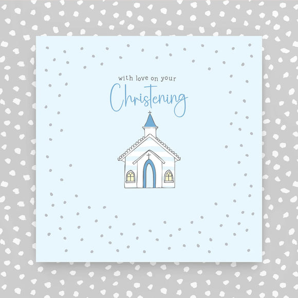 With Love On Your Christening - Blue