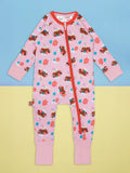 Bonnie Highland Cow Zip-Up Romper Age 0-3 months