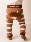 Neutral Hamish Highland Cow Leggings Age 6-12 months