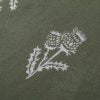 Reversible Thistle Scarf, Olive Green