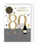 Happy Birthday 80 - Balloons And Fizz