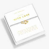 Boxed A Little 'With Love' Bracelet in Silver and Gold Plating