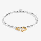 Boxed A Little 'With Love' Bracelet in Silver and Gold Plating
