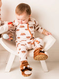 Neutral Hamish Highland Cow Romper Age 0-3 months