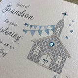 Special Grandson - Blue Christening Church