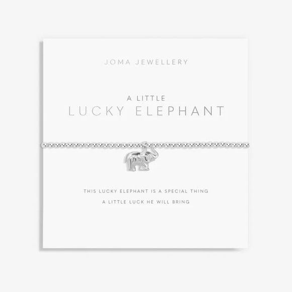 A Little 'Lucky Elephant' Bracelet in Silver Plating