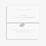 A Little 'Lucky Elephant' Bracelet in Silver Plating