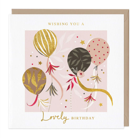 Wishing You A Lovely Birthday - Balloons