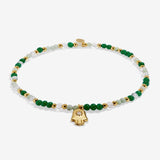 Hand Anklet Gold & Green