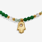 Hand Anklet Gold & Green
