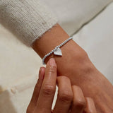 Adults' Stocking A Little 'Merry Christmas' Bracelet Gift Set In Silver Plating