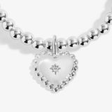 Kids' Love From Santa 'Merry Christmas Granddaughter' Bracelet In Silver Plating