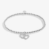 Christmas A Little 'Merry Christmas Fabulous Friend' Bracelet In Silver Plating