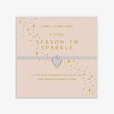 Christmas A Little 'Season To Sparkle' Bracelet In Silver Plating