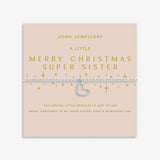 Christmas A Little 'Merry Christmas Super Sister' Bracelet In Silver Plating