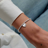 Christmas A Little 'Merry Christmas Wonderful Mum' Bracelet In Silver Plating