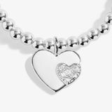 Christmas A Little 'Merry Christmas Wonderful Mum' Bracelet In Silver Plating