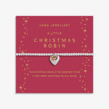 Christmas A Little 'Christmas Robin' Bracelet In Silver Plating