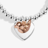 Christmas A Little 'Christmas Robin' Bracelet In Silver Plating