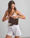 Lori Suedette Crossbody Bag in Chocolate