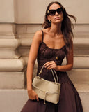 Lori Suedette Crossbody Bag in Desert Sand