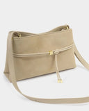 Lori Suedette Crossbody Bag in Desert Sand