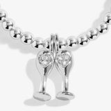 Christmas A Little 'Christmas Cheers' Bracelet In Silver Plating