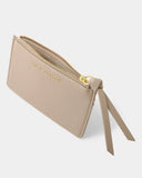 Hallie Coin And Card Holder, Light Taupe