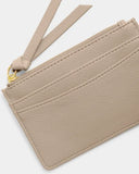 Hallie Coin And Card Holder, Light Taupe