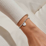 Christmas A Little 'Peace, Love And Joy' Bracelet In Silver Plating