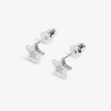 Merry Christmas' Earring Bauble In Silver Plating