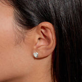 With Love' Earring Bauble In Silver Plating