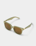 Manhattan Square Sunglasses, Frosted Green