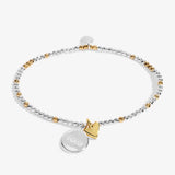 So Loved 'Sister' Bracelet In Silver And Gold Plating