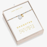 So Loved 'Daughter' Bracelet In Silver And Gold Plating