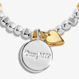 So Loved 'Daughter' Bracelet In Silver And Gold Plating