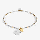 So Loved 'Daughter' Bracelet In Silver And Gold Plating