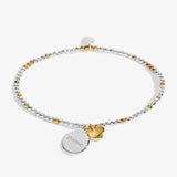 So Loved 'Friend' Bracelet In Silver And Gold Plating