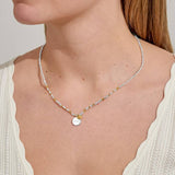 So Loved 'Friend' Necklace In Silver And Gold Plating