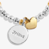 So Loved 'Friend' Necklace In Silver And Gold Plating