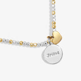 So Loved 'Friend' Necklace In Silver And Gold Plating