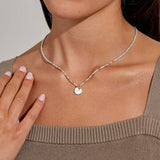 So Loved 'Sister' Necklace In Silver And Gold Plating