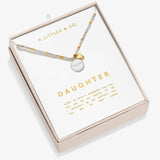 So Loved 'Daughter' Necklace In Silver And Gold Plating