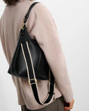 Hallie Satchel Bag, Black