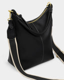 Hallie Satchel Bag, Black