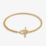 Evermore Oval T-Bar Bracelet In Gold Plating