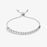 Bracelet Bar Heart Cubic Zirconia Tennis Bracelet In Silver Plating